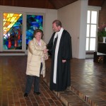 P. Vogel und Astrid Rochel aus Anlass der Ansgar-Kreuz-Verleihung